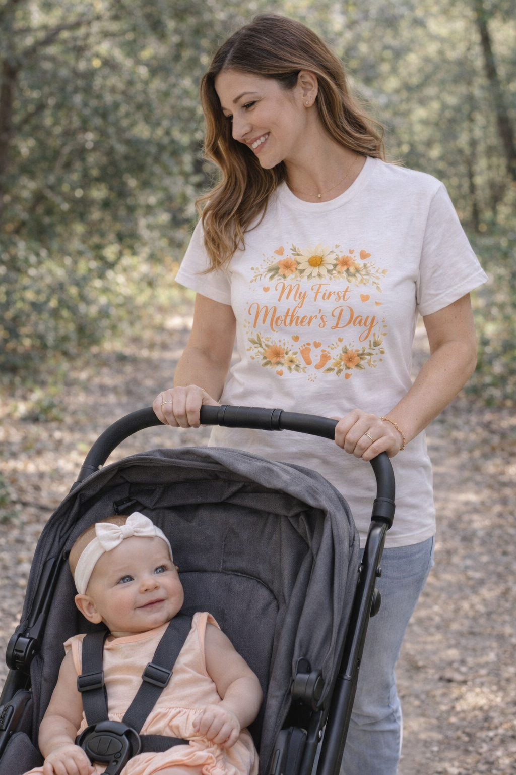 My First Mother’s Day Shirt, New Mom T-Shirt, Floral Mother’s Day Tee, First Mother’s Day Outfit, Gift for New Mom