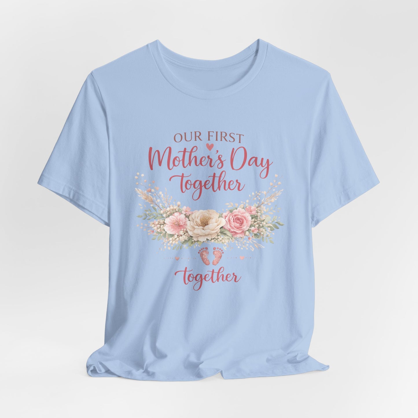 First Mother's Day Together – Mommy & Me Matching Set (Light Blue)