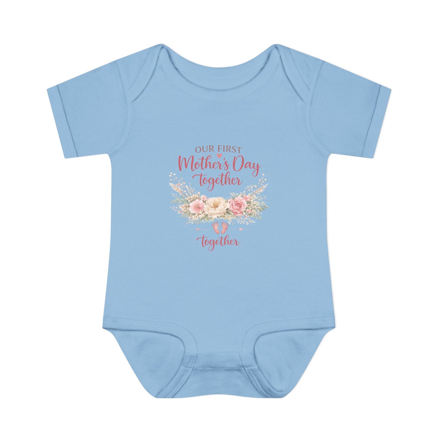 First Mother's Day Together – Mommy & Me Matching Set (Light Blue)