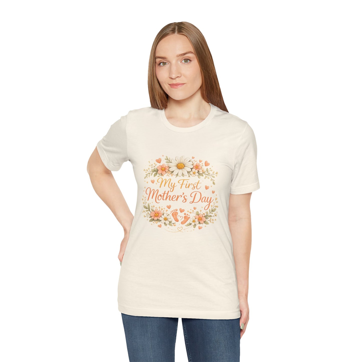 My First Mother's Day T-Shirt — Floral New Mom Gift Tee
