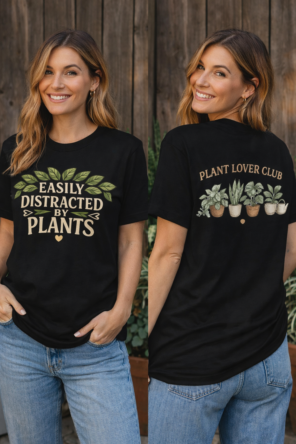 Plant Lover Club Shirt | Easily Distracted By Plants Tee | Plant Lover Gift