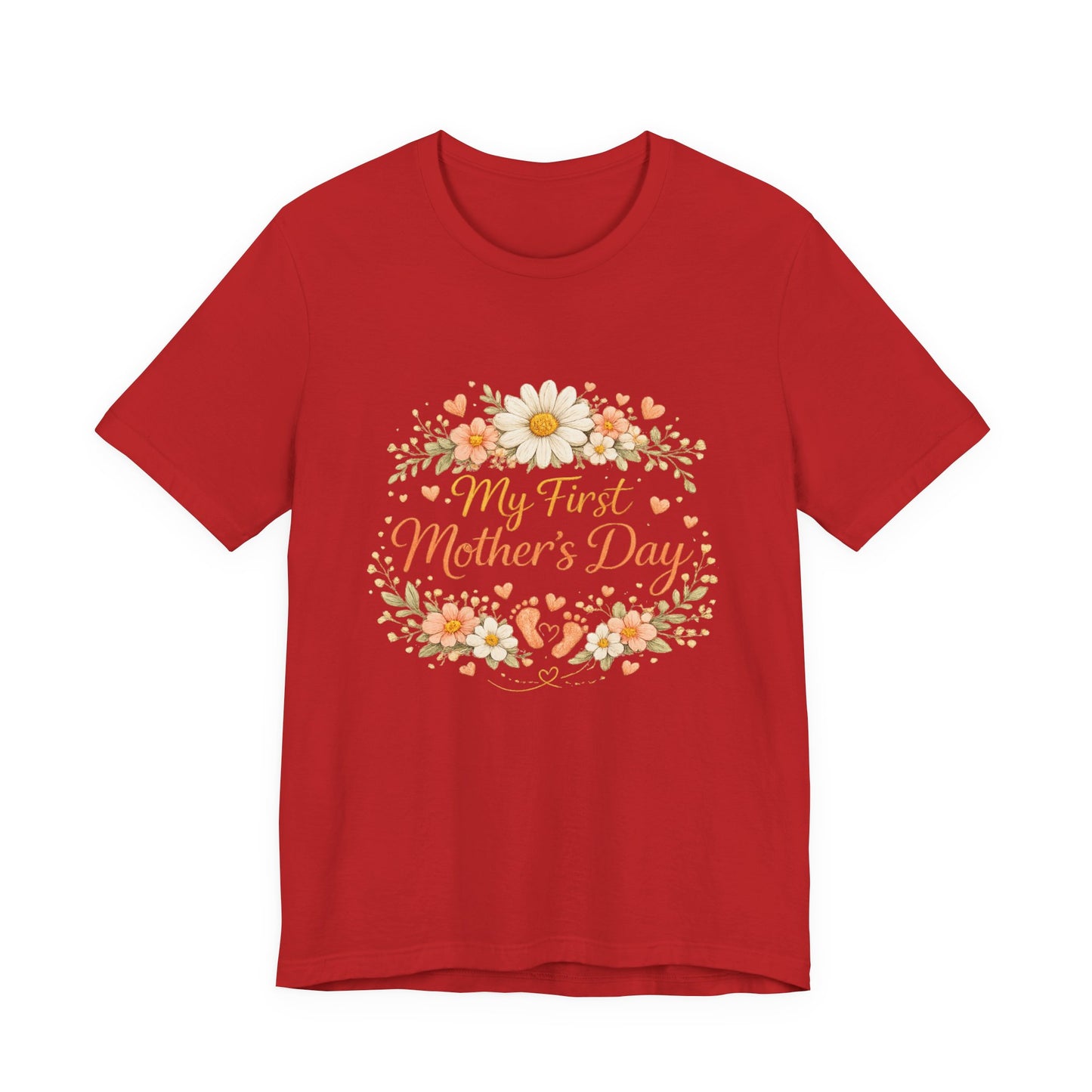 My First Mother's Day T-Shirt — Floral New Mom Gift Tee
