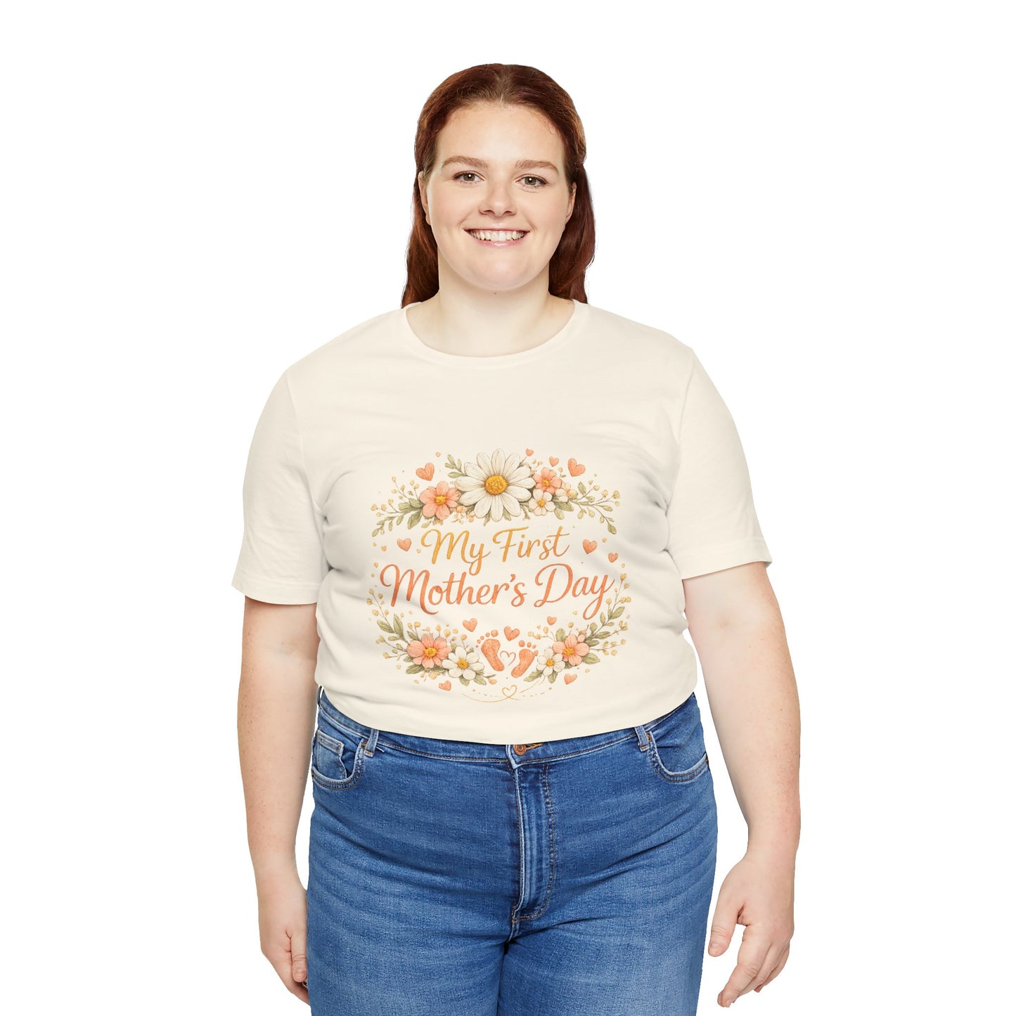 My First Mother's Day T-Shirt — Floral New Mom Gift Tee